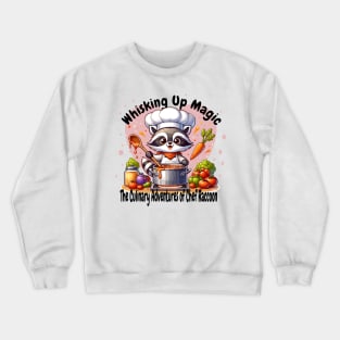 "Whisking Up Magic: The Culinary Adventures of Chef Raccoon" Crewneck Sweatshirt